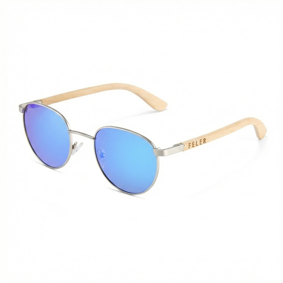 Gafas de Sol Feler 1709M-4 Polarizadas de Madera Unisex 52 mm