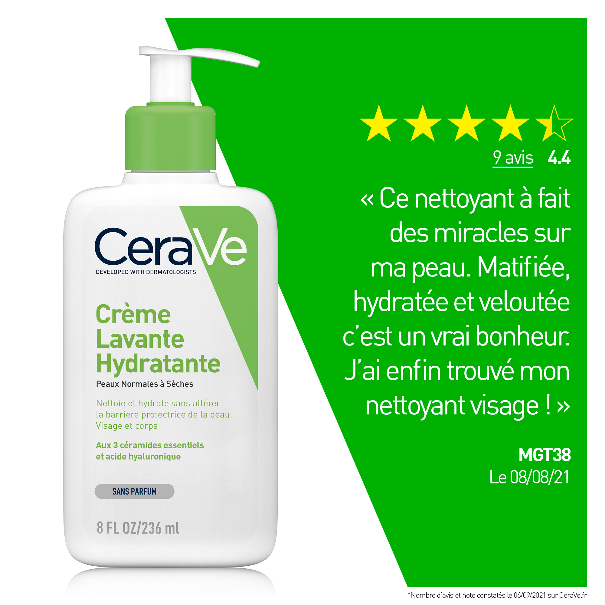 Crème Lavante Hydratante 236ml