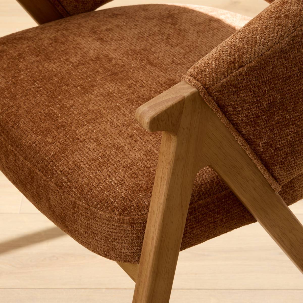 Fauteuil de table Amza H.79cm bronze