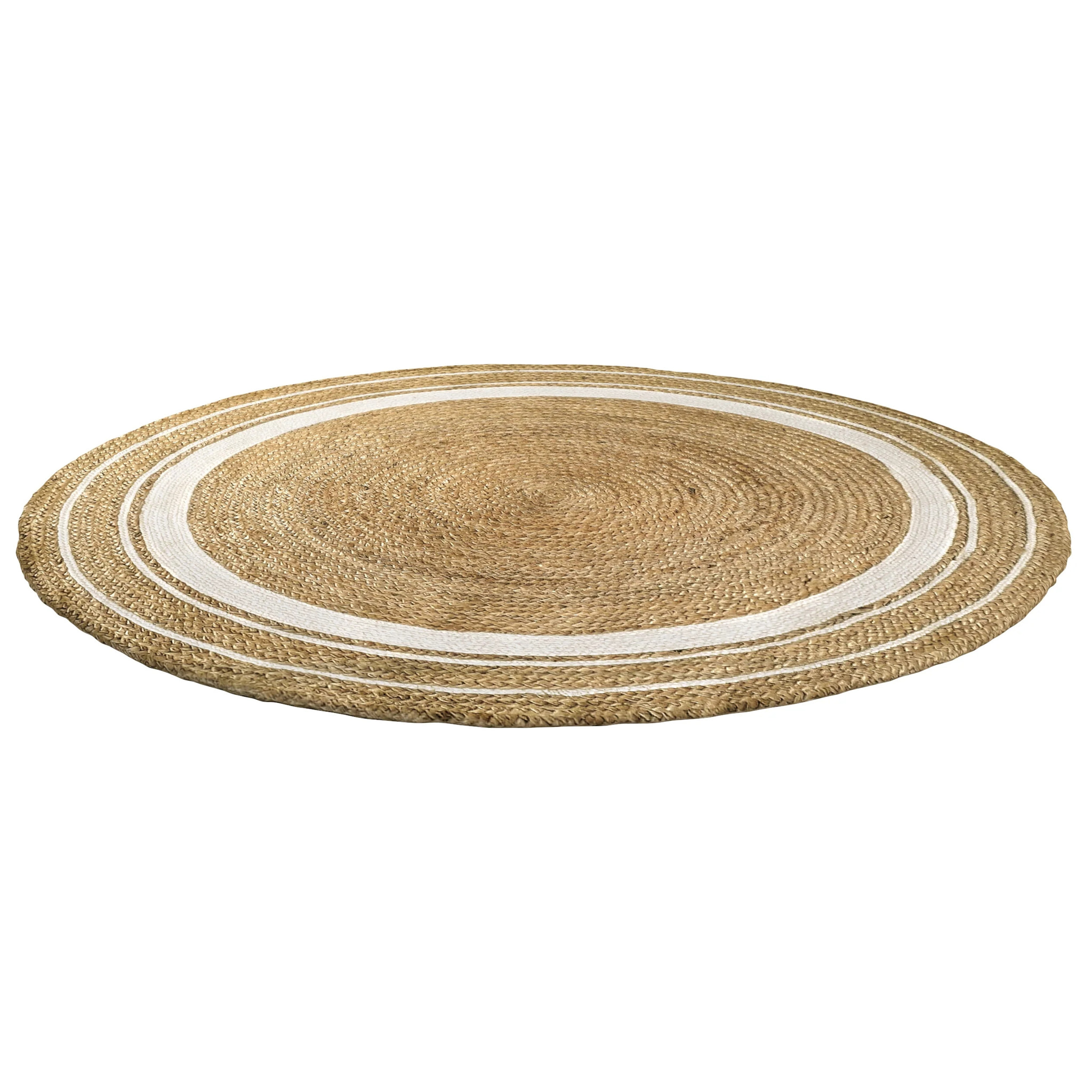 Tapis rond ∅120cm en jute - Blush