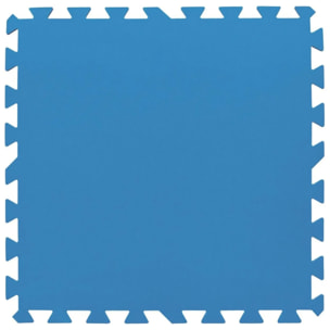 Lot de 9 dalles pour tapis de sol modulaire de piscine autoportante ou spa Bestway