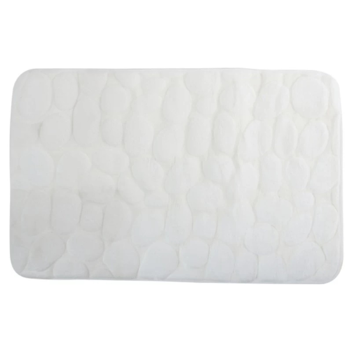 Tapis de bain Microfibre PEBBLE Blanc MSV