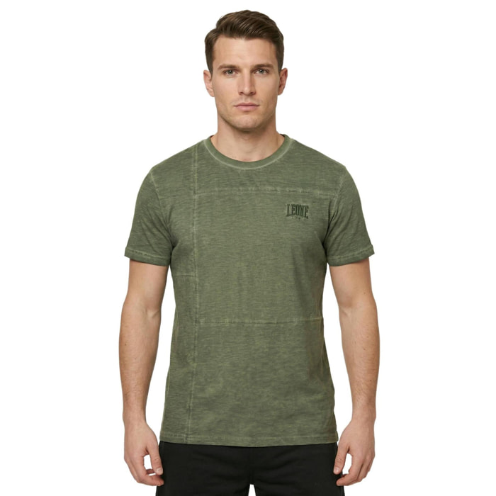 Camiseta de manga corta para hombre con efecto desgastado