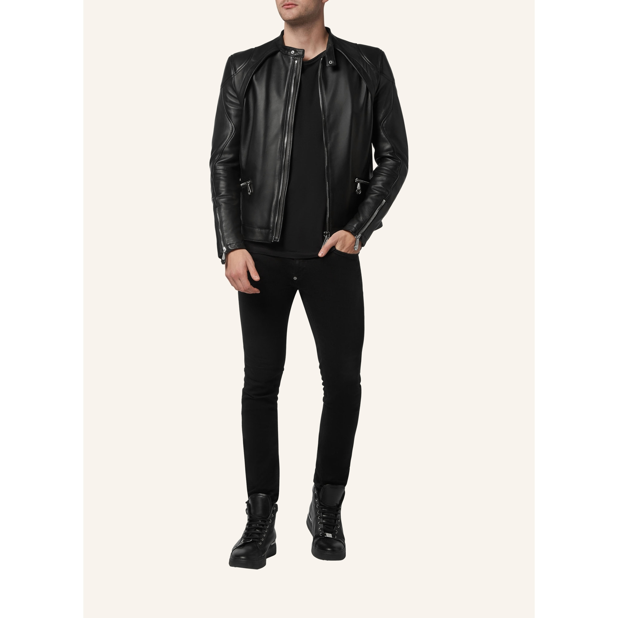PHILIPP PLEIN Chaqueta de cuero