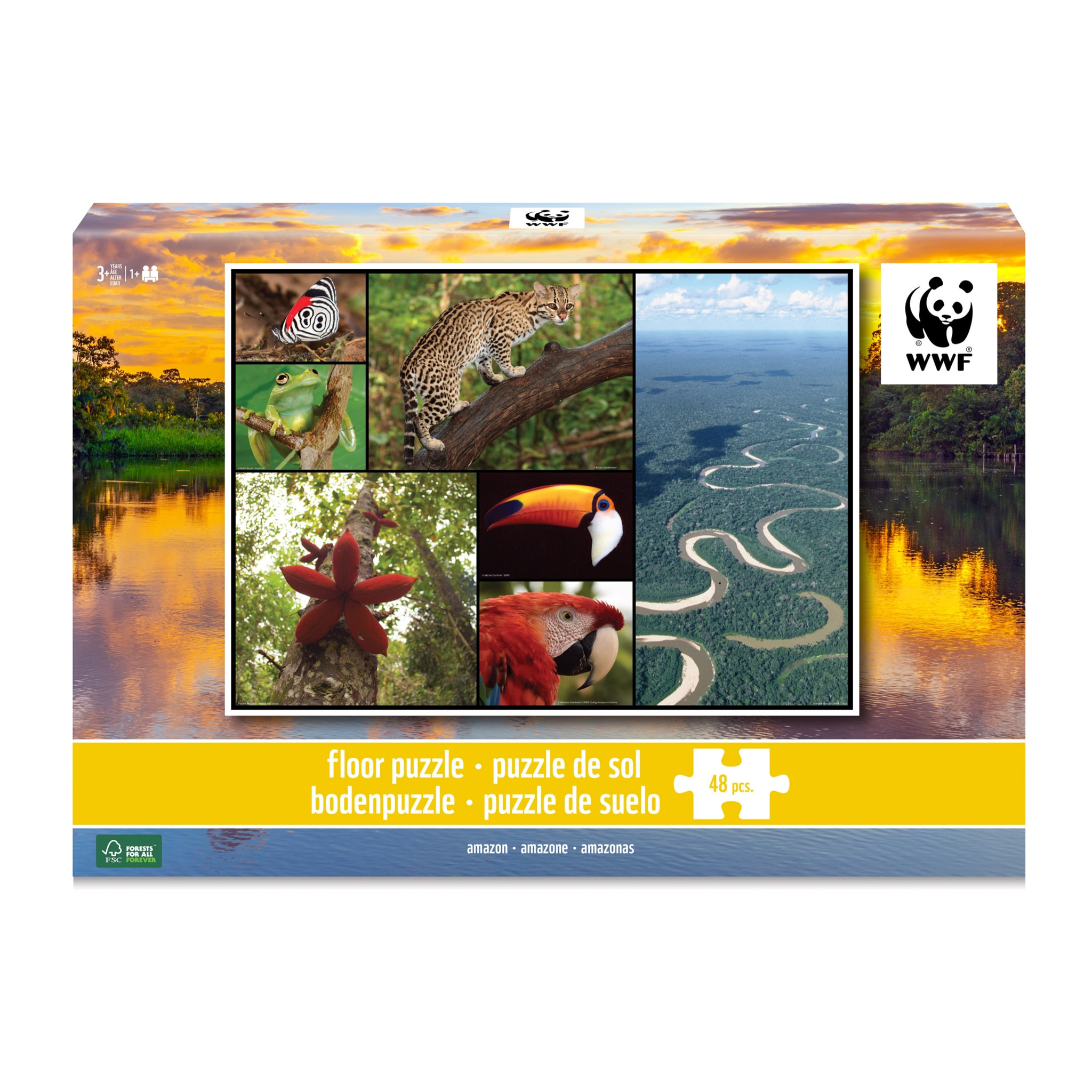 WWF ROMPECABEZAS - AMAZONAS 48 PIEZAS