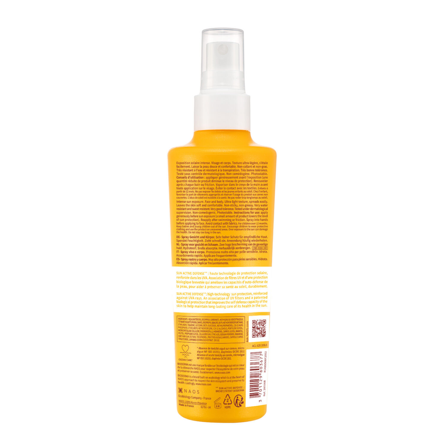 Photoderm SPF50+  - Spray solaire Hydrant Invisible Peaux Sensibles 200 ml