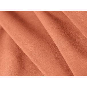 Canapé modulable droit "Lionel" 4 places en velours corail