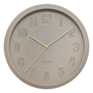 Horloge Alizee beige moyen D30cm