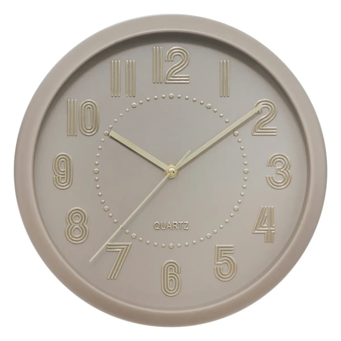 Horloge Alizee beige moyen D30cm