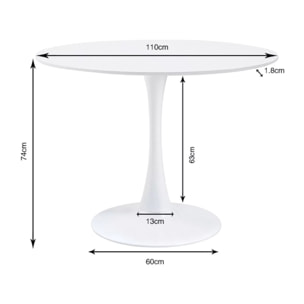 Table Schickeria blanche Kare Design