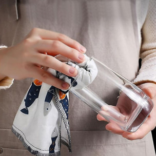 20 paños de cocina de algodón peces joybos