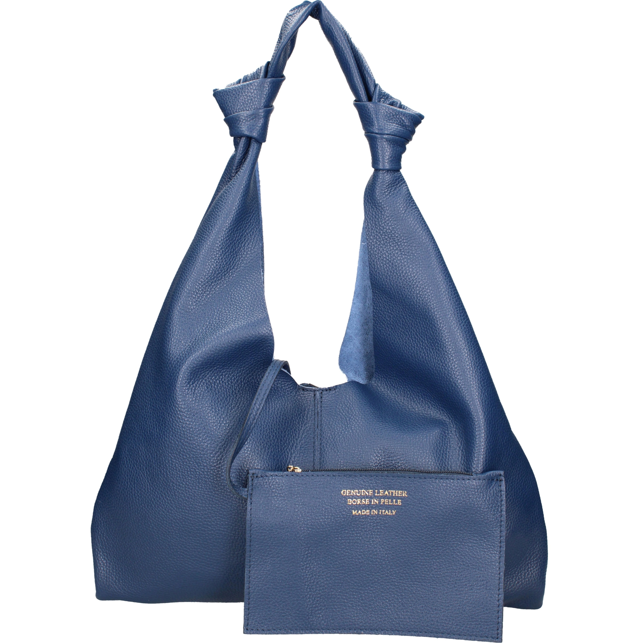 Borsa a spalla da donna In Vera pelle Made in Italy 40x42x2 cm