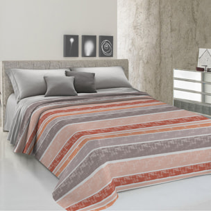 Copriletto di cotone Riga Rodrigo arancio