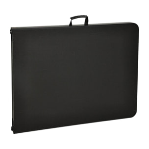 Mesa plegable negra con mecanismo de bloqueo automático 180x70x74cm