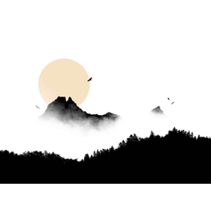 Papier peint Vol au dessus du Pic du Midi d' Ossau Intissé