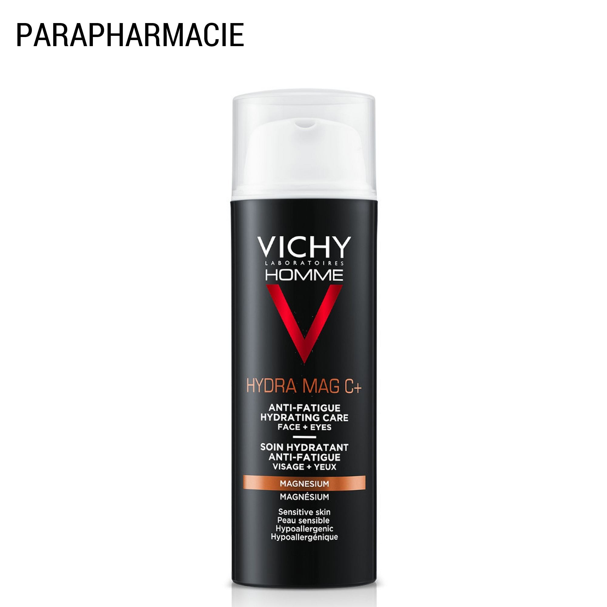 Vichy Homme Hydra Mag C+ - Soin Hydratant Anti-Fatigue 50 ml