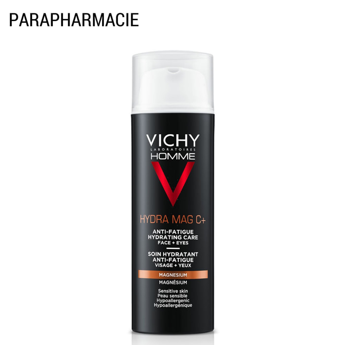 Vichy Homme Hydra Mag C+ - Soin Hydratant Anti-Fatigue 50 ml