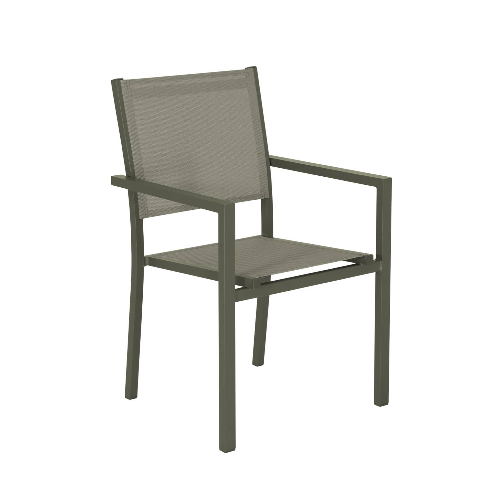 Table de jardin aluminium + 8 assises CAPUA 180