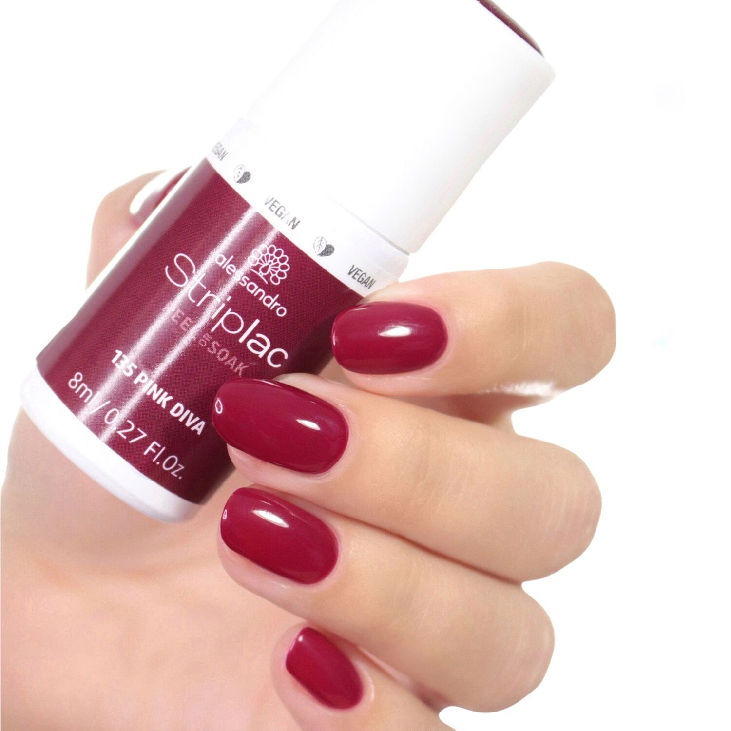 Striplac Peel or Soak - Vernis Semi-permanent - 135 Pink Diva