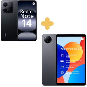 Téléphone portable XIAOMI Pack Redmi Note 14 Noir 256Go + Tab Redmi Pad SE 64Go