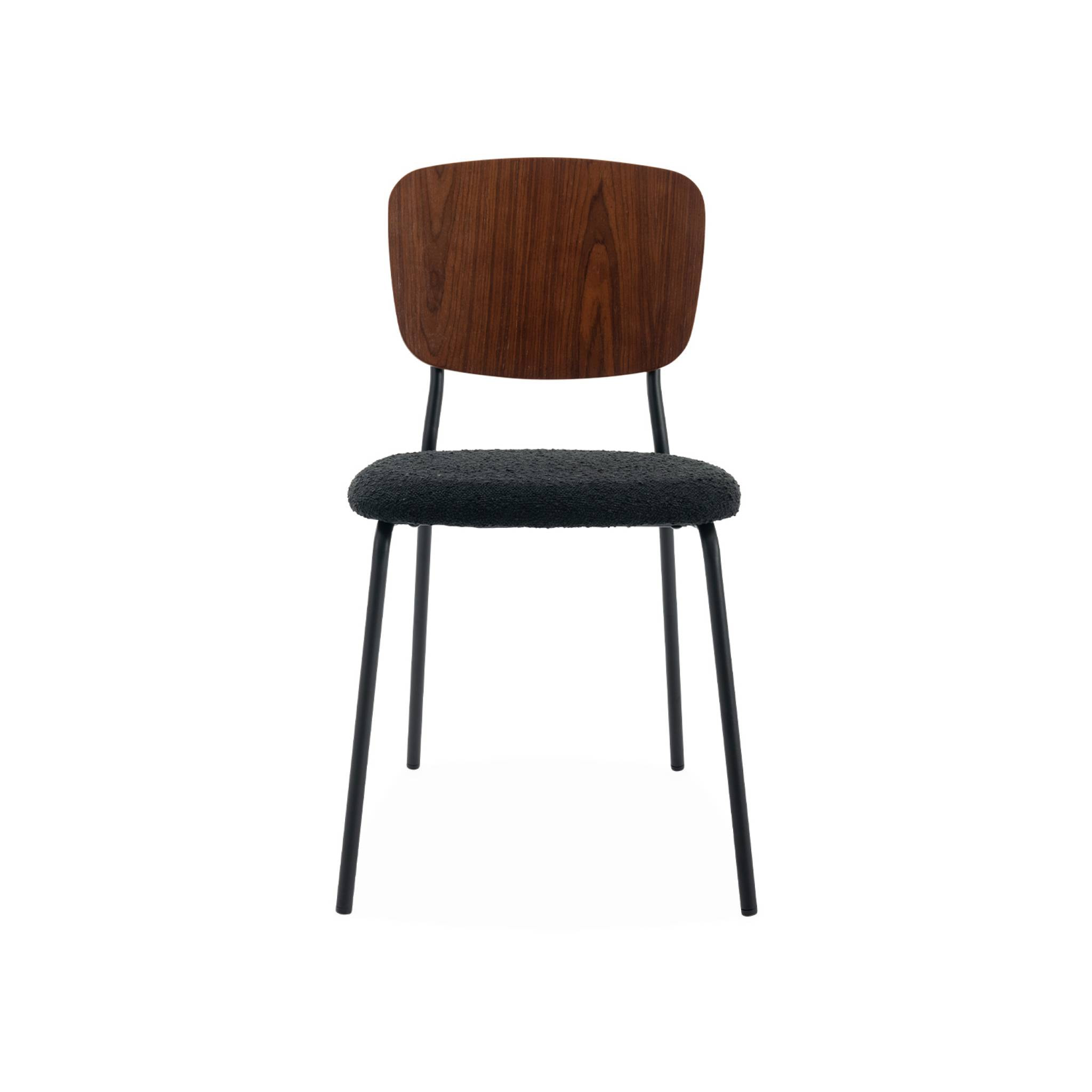 Chaise bouclette texturée (lot de 2) EMY