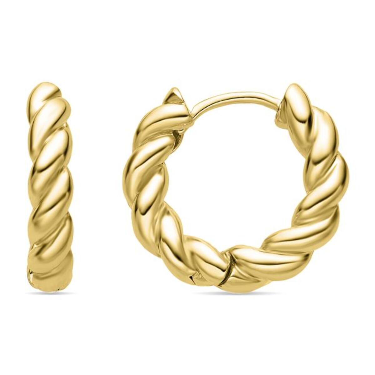 Pendientes Lux by Lux acabadoss en oro amarillo de 18k