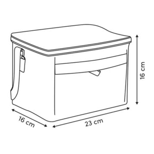 Sac repas isotherme 4,5L beige