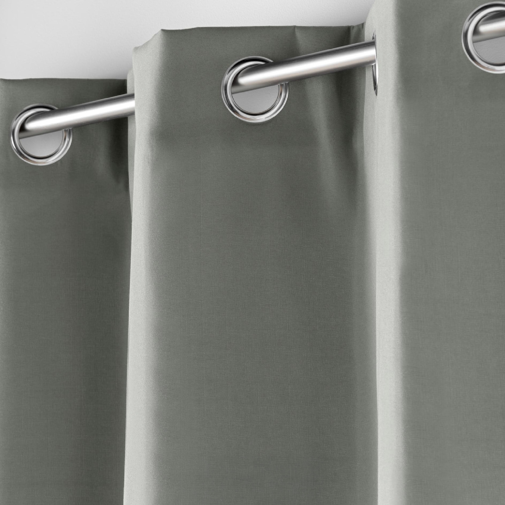 Rideau court isolant thermique - Gris