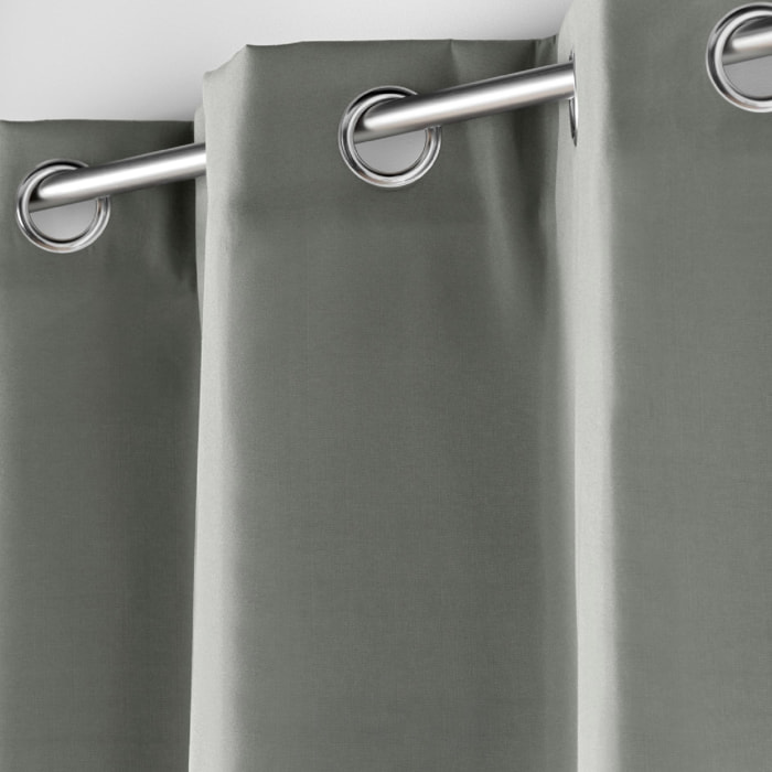 Rideau court isolant thermique - Gris