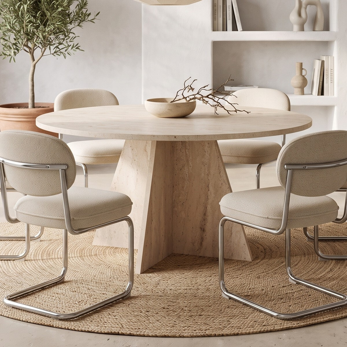 Table à manger ronde 5 à 6 pers. - NORAE