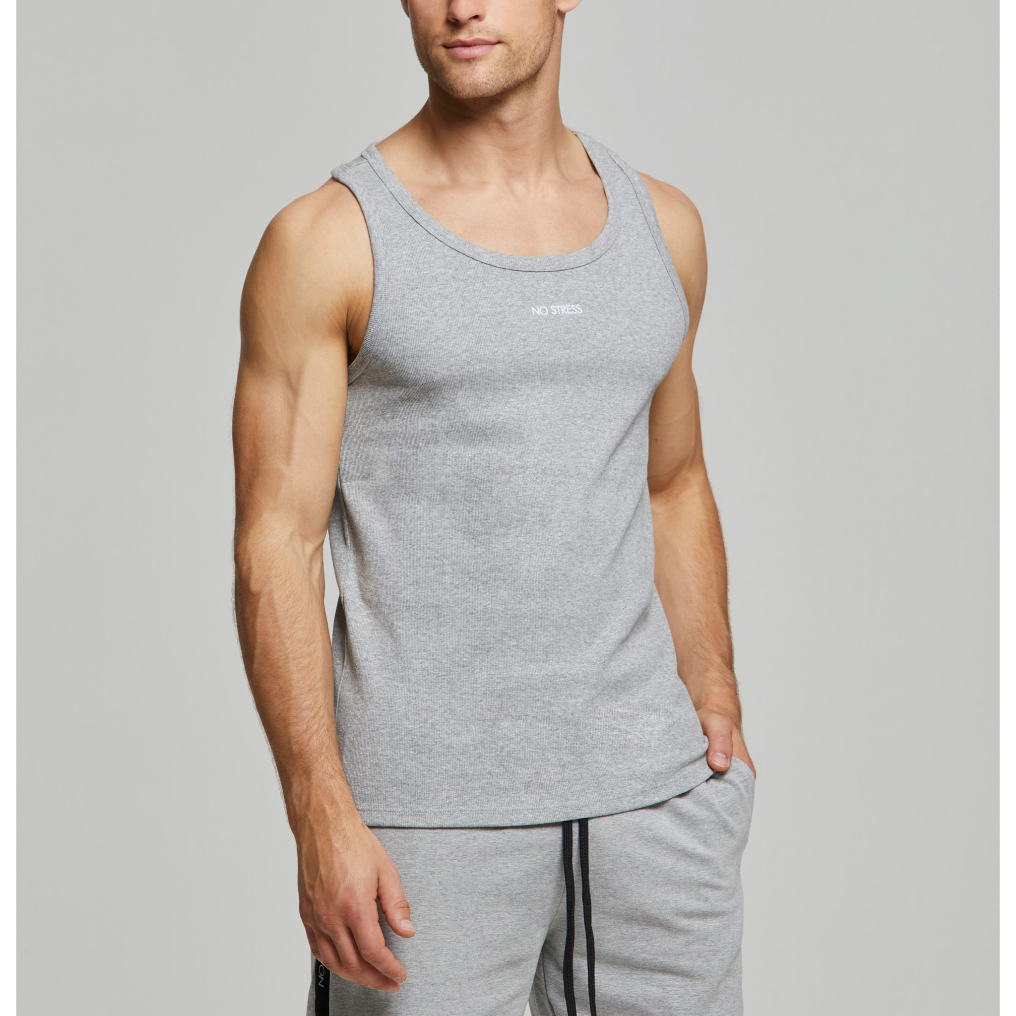 Canotta uomo no stress slim fit cotone