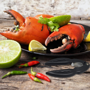 Ensemble de 2 Pinces à crustacés 13,5 cm Fackelmann