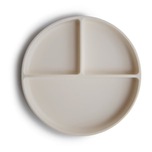 Mushie Plato Ventosa-Compartimentos Solid