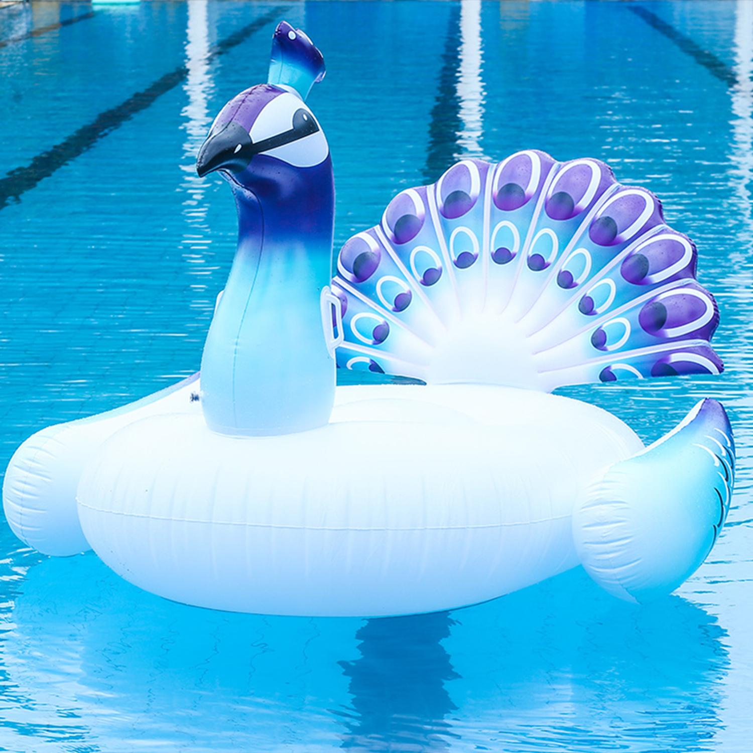 Flotador Pavo Real gigante. 190cm.