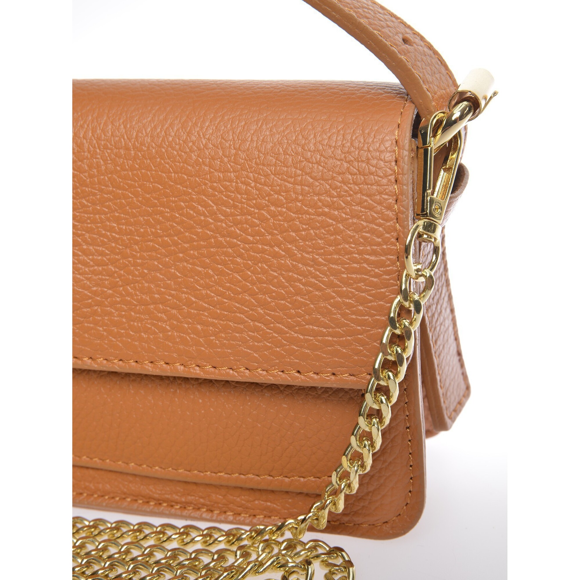 Borsa a spalla Anna Luchini Cammello