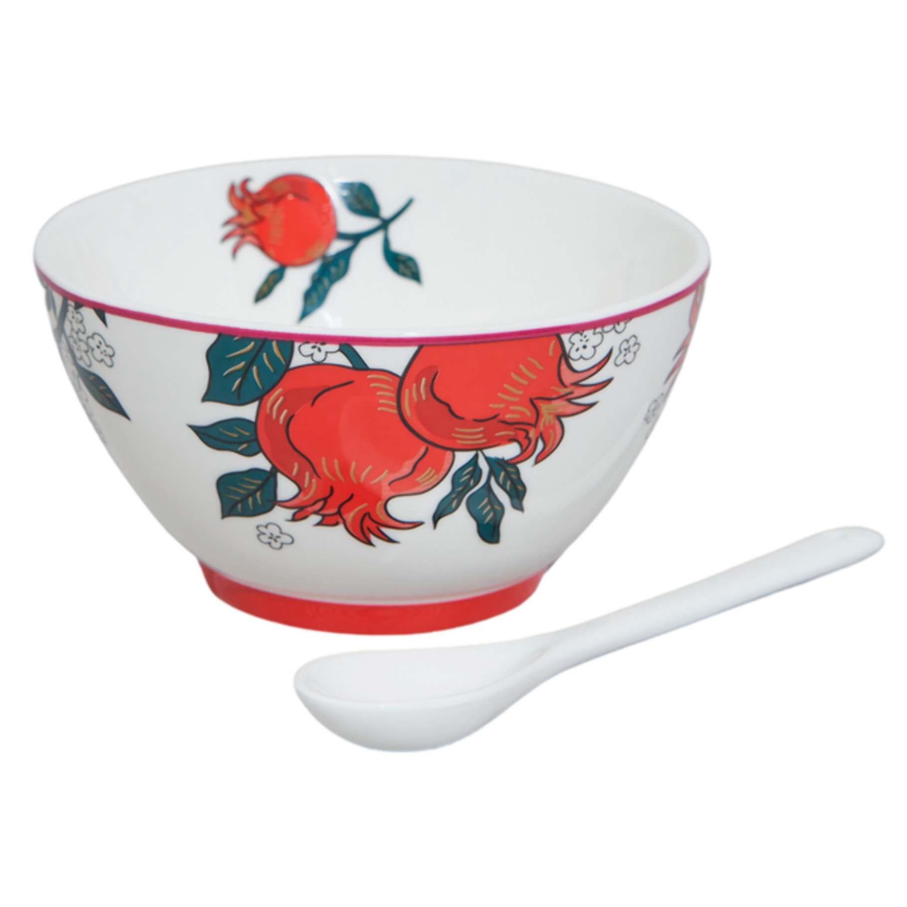 Set 2 pezzi Alice con coppetta e cucchiaio