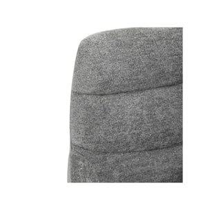 Chaise rotative 360 avec accoudoirs et pieds métal - 2 coloris - OSMAN