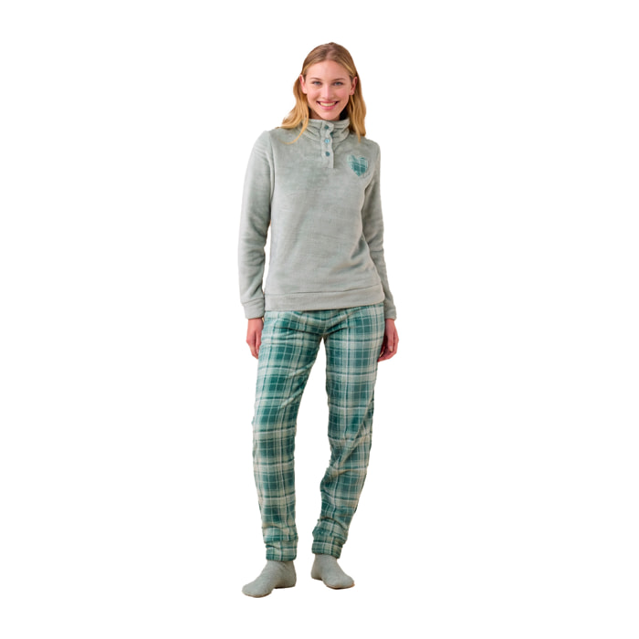 Pigiama donna coral articolo cuore. Noidinotte
