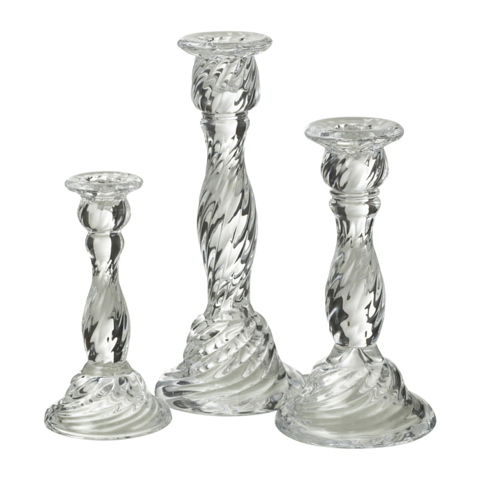 J-Line chandelier Nono - verre - transparent - small