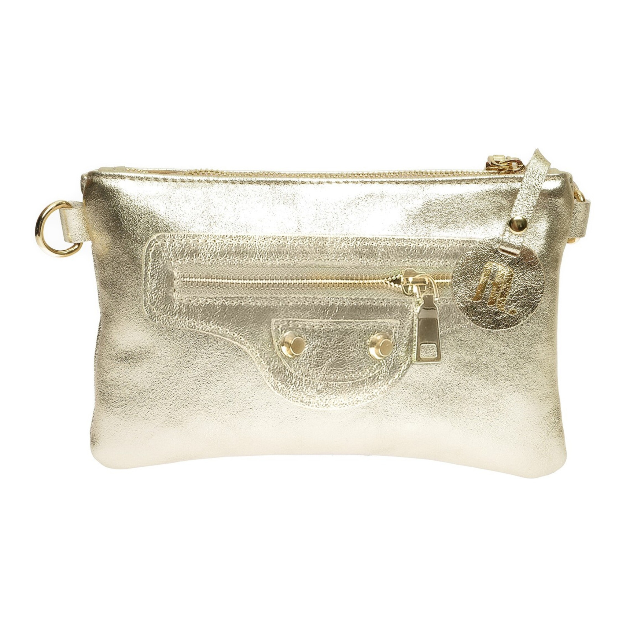 Borsa a spalla Anna Luchini Dorato