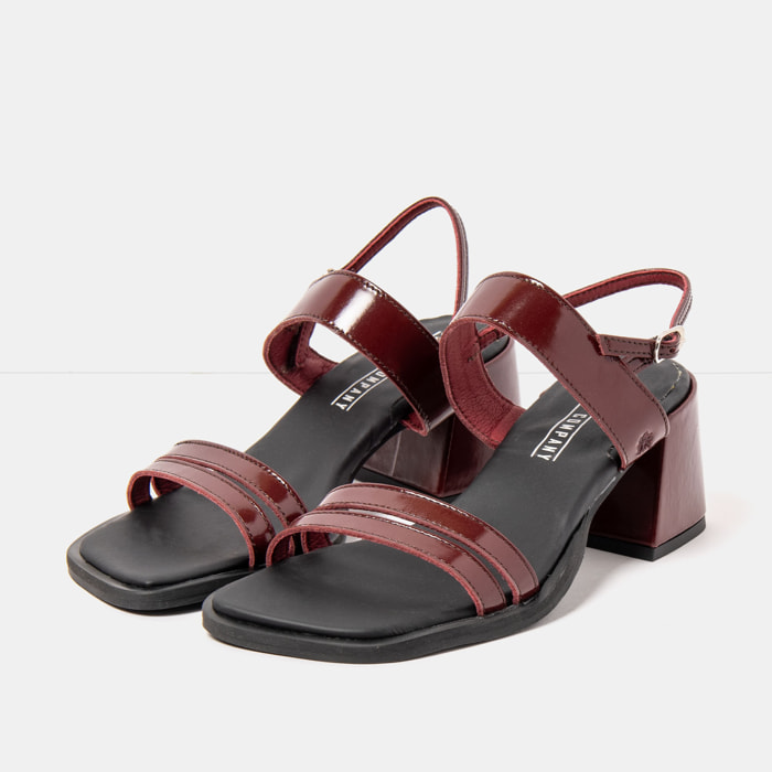 Sandalias con tacón 2010 NAPPA SHINNY BURDEOS / VERONA color Burdeos