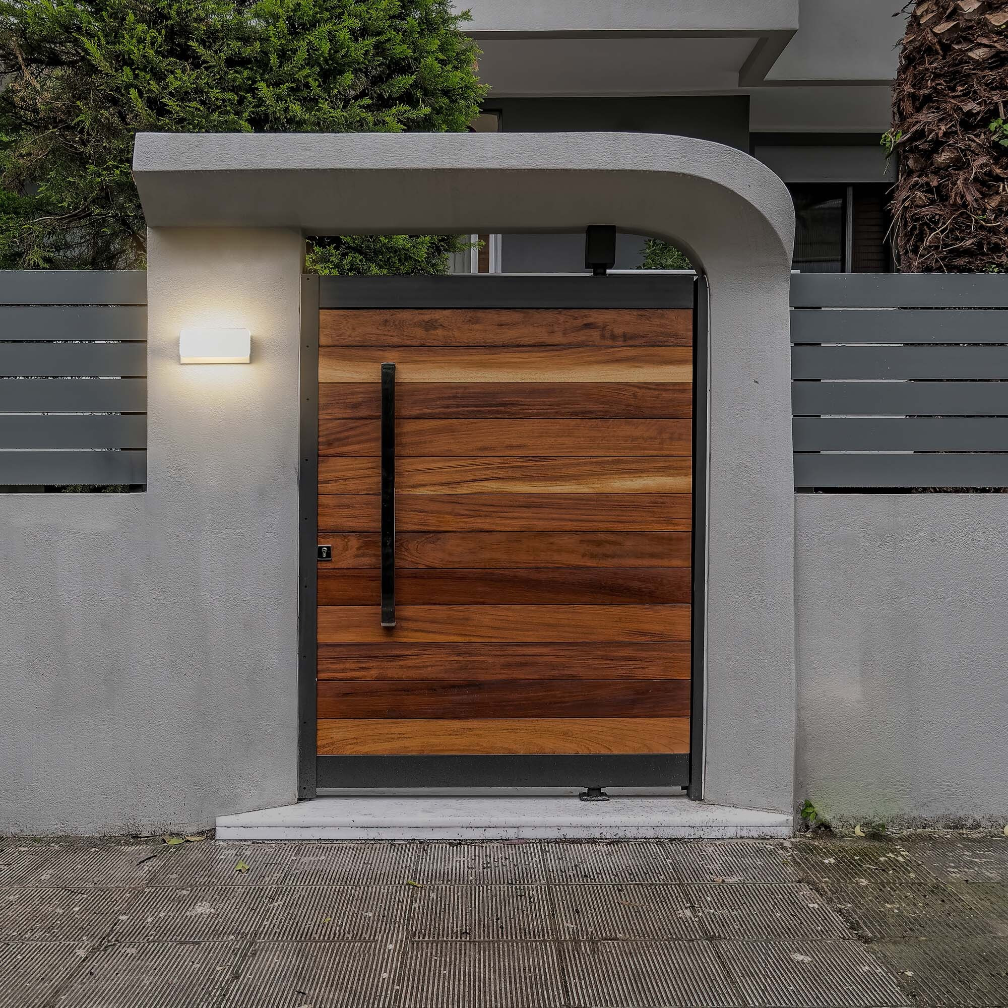 Forlight Shape - Aplique LED Exterior Modulable y Orientable para Jardín y Terraza. Aplique de Pared con LED 4.5W Blanco Cálido