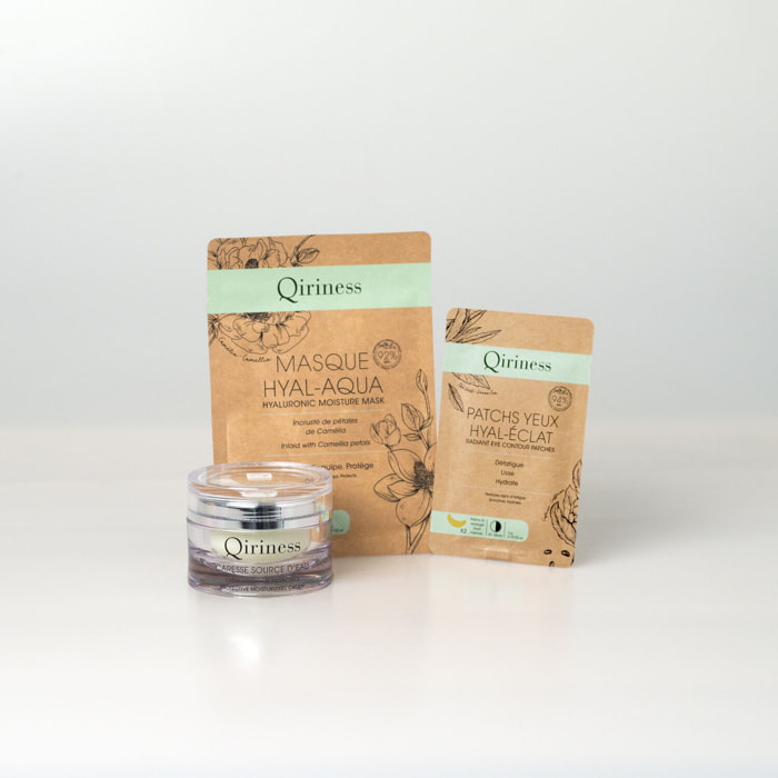 Source d'Eau - Coffret Crème Caresse Source d'Eau 50ml + 2 Masques