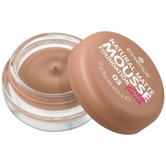 Natural Matte Mousse - Fond de Teint Mousse Fini Poudré