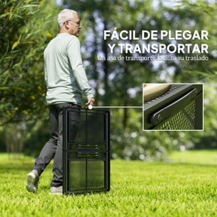 Mesa Plegable Camping de Aluminio 137x62x67 cm con Laterales Abatibles y Altura Ajustable Mesa Plegable Portátil Ligera con Encimera Metálica de Rejilla para Acampar Senderismo Playa Negro