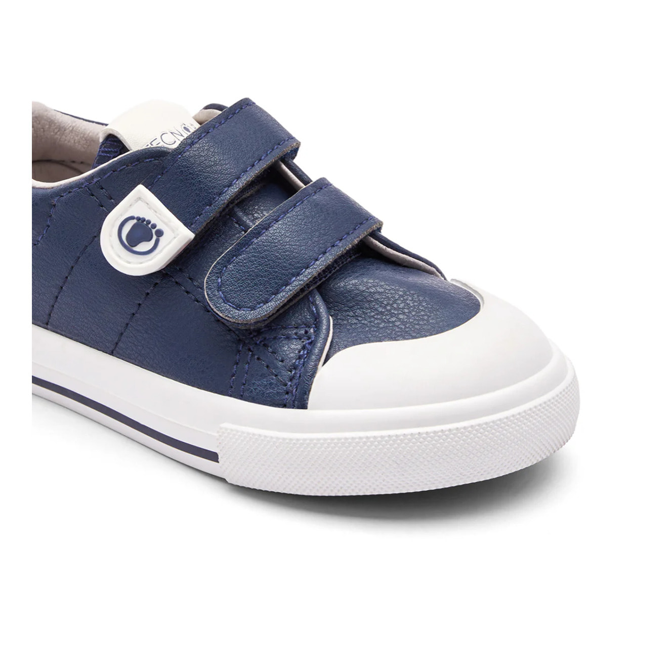 Zapatillas Bajas de Niños Con Doble Cierre Adherente Azul Marino