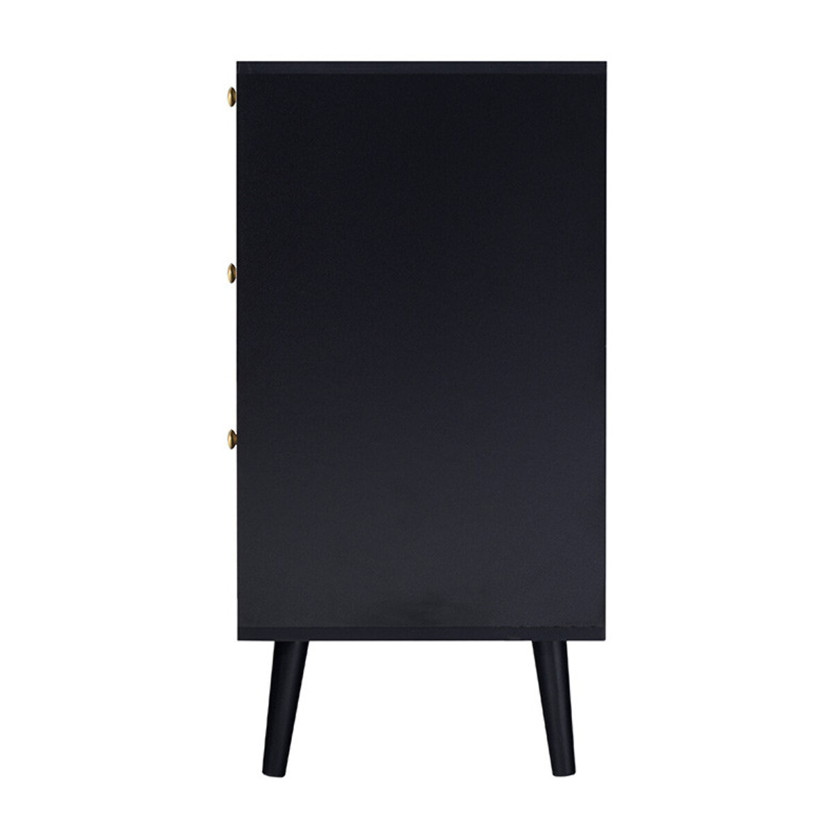 Goto - commode - noir et cannage - 80 cm - Noir