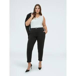 Fiorella Rubino - Pantalones Balloon de algodón - Negro