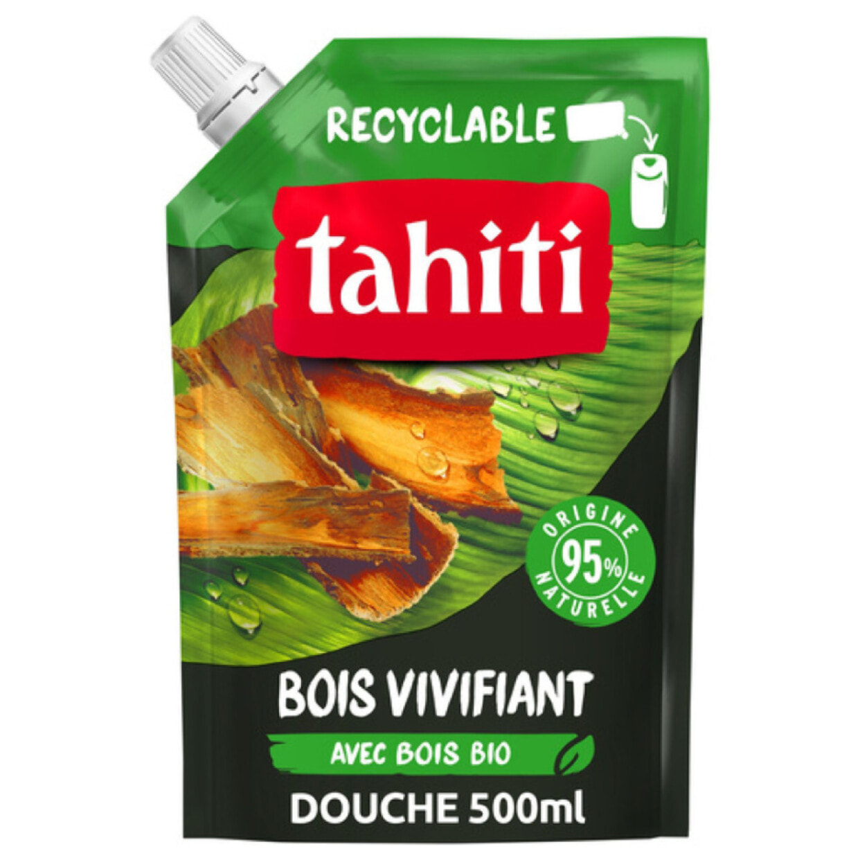 Lot de 12 Eco recharges Gel douche Tahiti Bois des tropiques - 500ml