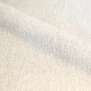 Lot de 2 chaises en tissu beige et bois d'hévéa naturel - Yuna